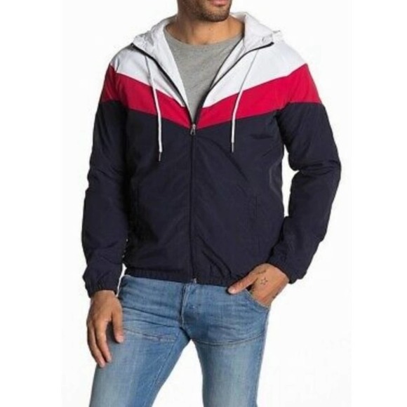 Slate & Stone Colorblock Jonah Track Windbreaker Size Large - Picture 1 of 10